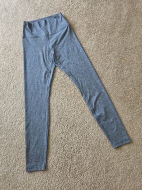 Quince Heather Gray High Waist Leggings Size Small